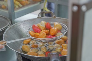 Deep Fried Meatball in front of Foreign Affairs Office