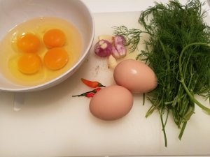 Lao dill omelette