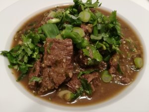 Beef with Padek sauce