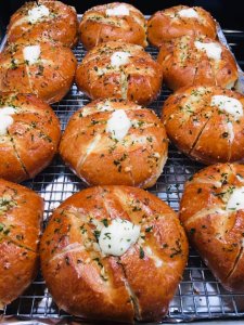 Korean Cream Cheese Garlic Bread