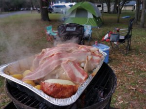 Easy barbecue-baked chicken - picnic style