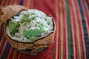 Gâteau de riz laotien au Pandan - Khap Pahd