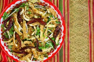 Nouilles de riz frites laotiennes (Kua Mee)