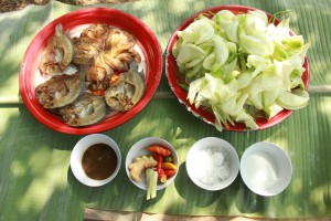 Soupe laotienne fleur d'agasta et poisson séché