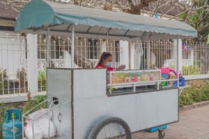 Deep Fried Meatball in front of Foreign Affairs Office